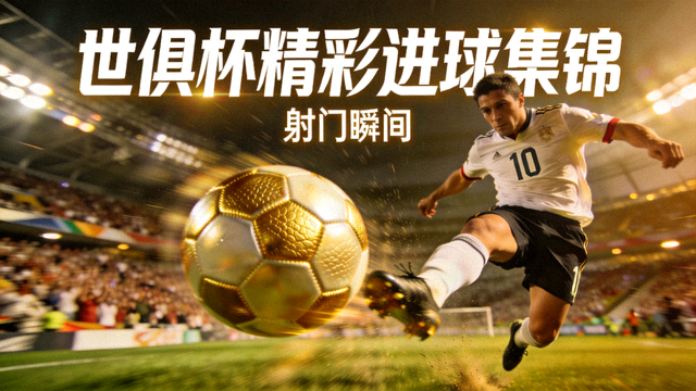 世俱杯精彩进球集锦视频封面中的射门瞬间