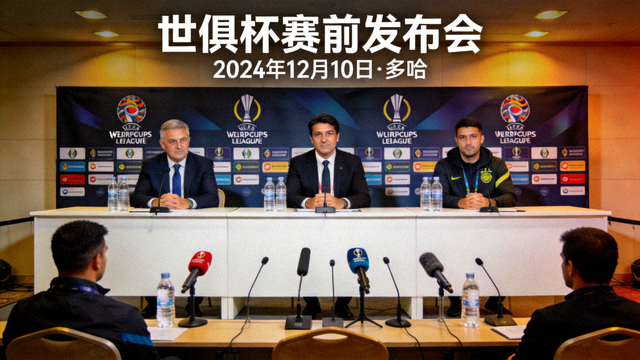 世俱杯赛前发布会现场视频封面画面